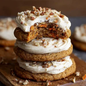Carrot Cake Cookies (Ermine Frosting)