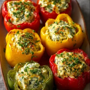 Cottage Cheese Stuffed Peppers