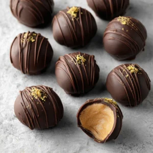 Chocolate Pistachio Peanut Butter Balls