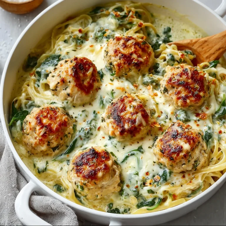 Baked Chicken Ricotta Meatballs Recipe Low Carb Spinach Alfredo Meatballs Gluten-free Chicken Meatballs With Ricotta Easy ...