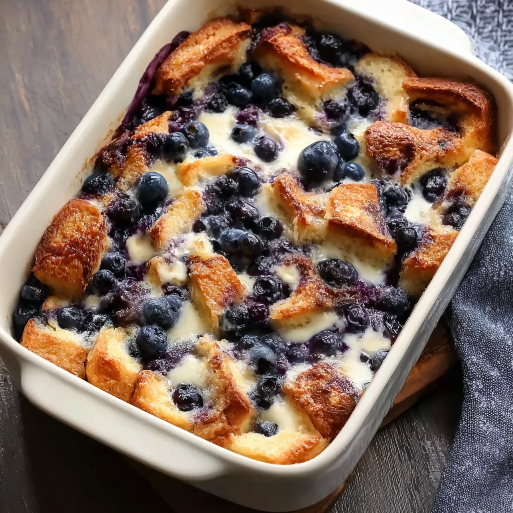 Christmas Breakfast Recipe Blueberry French Toast Casserole Blueberry French Toast French Toast Bake Christmas Breakfast E...
