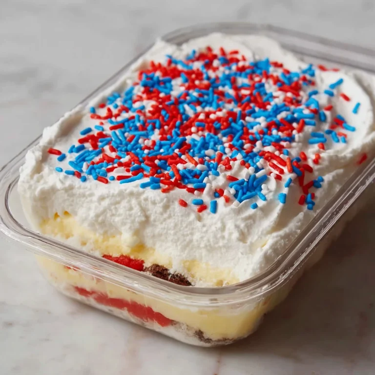 Creamy 4th July Ice Cream Cake