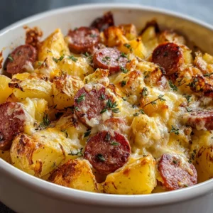 Discover the Joy of Cheesy Ranch Roasted Potatoes with Smoked Sausage