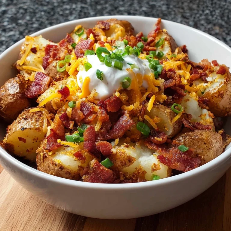 Easy Air Fryer Loaded Baked Potato Bowl Recipe Healthy Loaded Baked Potato Air Fryer Air Fryer Loaded Baked Potato Bowl In...