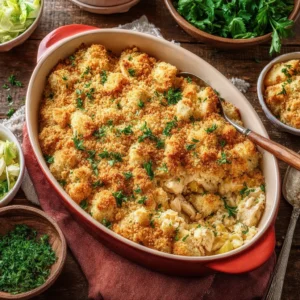 Chicken and Stuffing Casserole