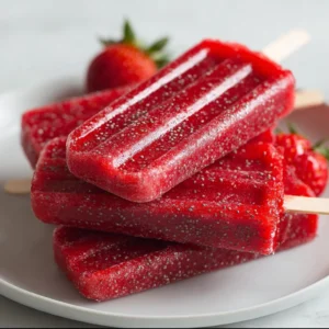 Delicious Strawberry Chia Seed Popsicles Recipe for Summer Fun