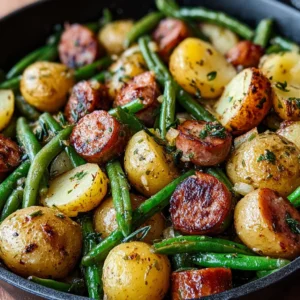 Enjoy a Simple and Delicious One Pan Sausage Green Beans and Potatoes Recipe