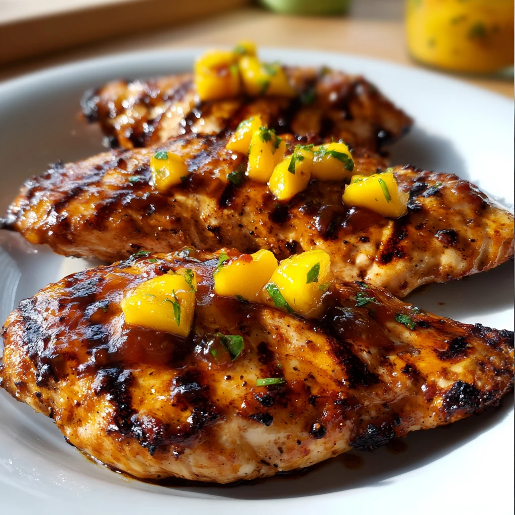 Juicy Grilled Mango Chicken Recipe Ready Minutes
