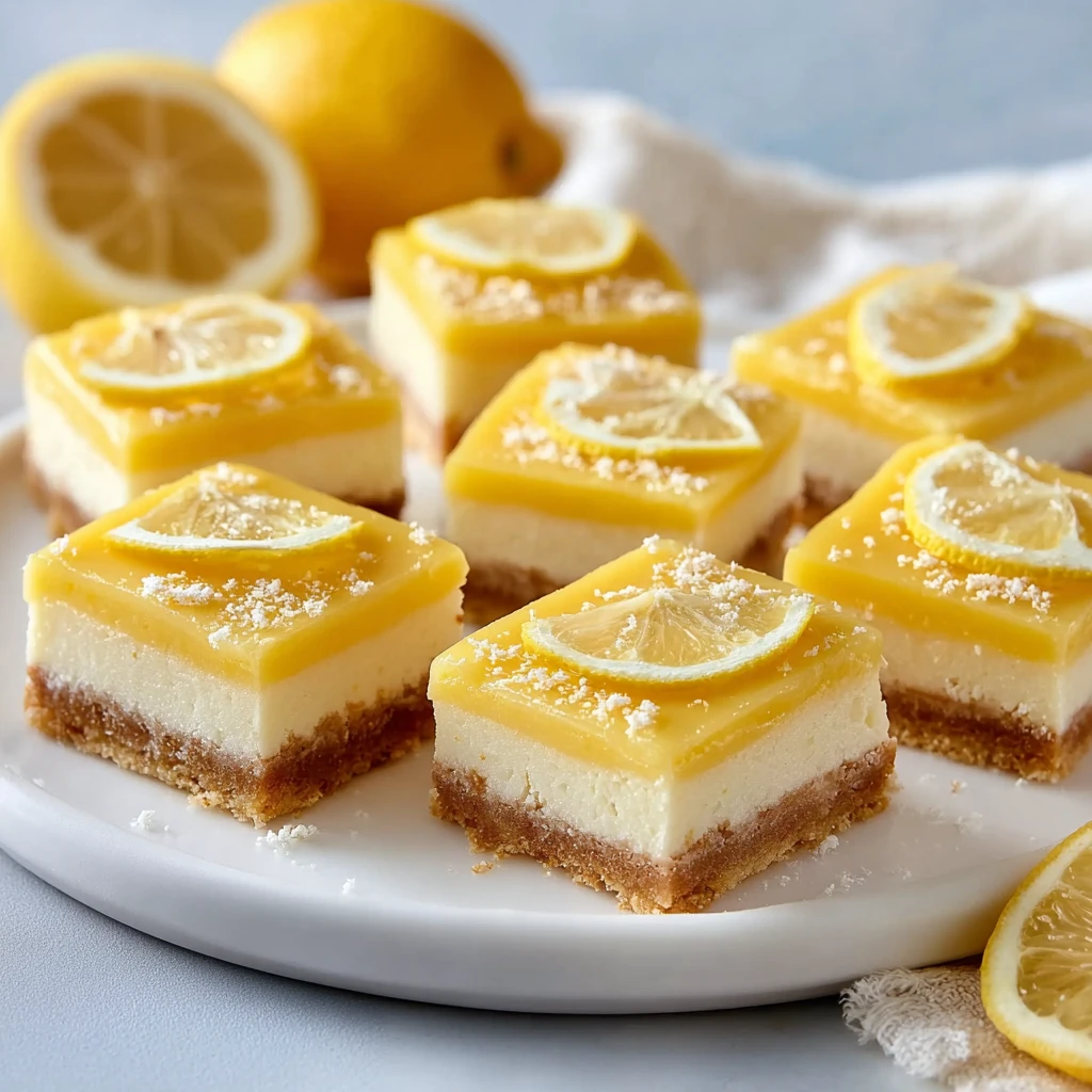 Lemon Cream Slice Bars Bright Creamy Delight