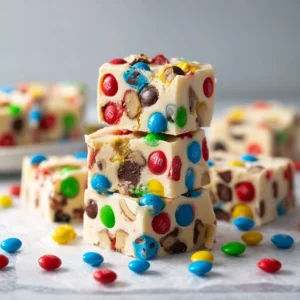 M&M Cookie Dough Fudge: 10 Amazing Steps for Perfect Squares