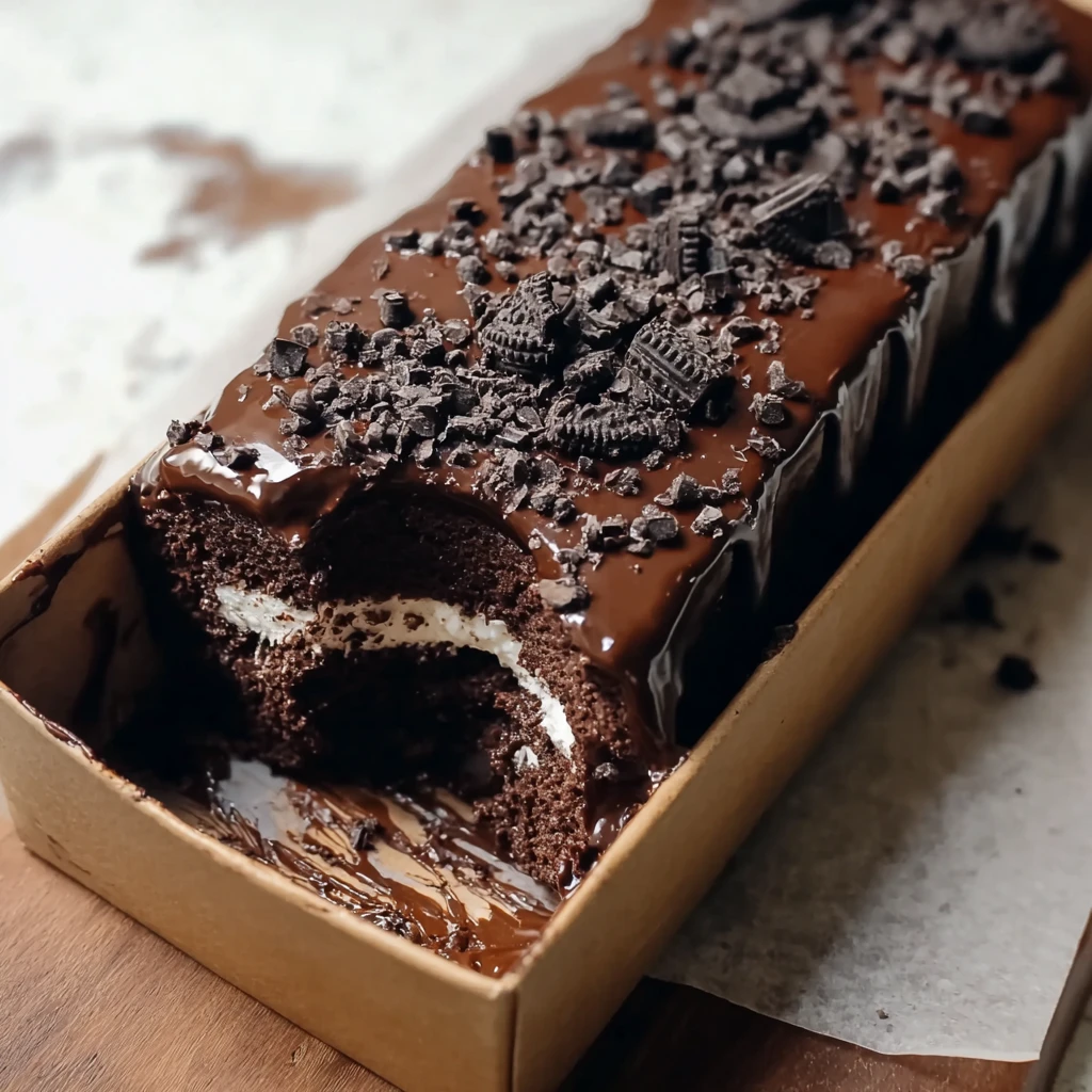 Nobake Chocolate Oreo Icebox Loaf Ultimate 9step Treat