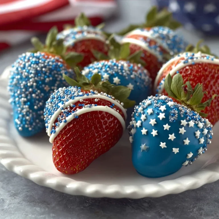 Patriotic 4th July Chocolate Covered Strawberries