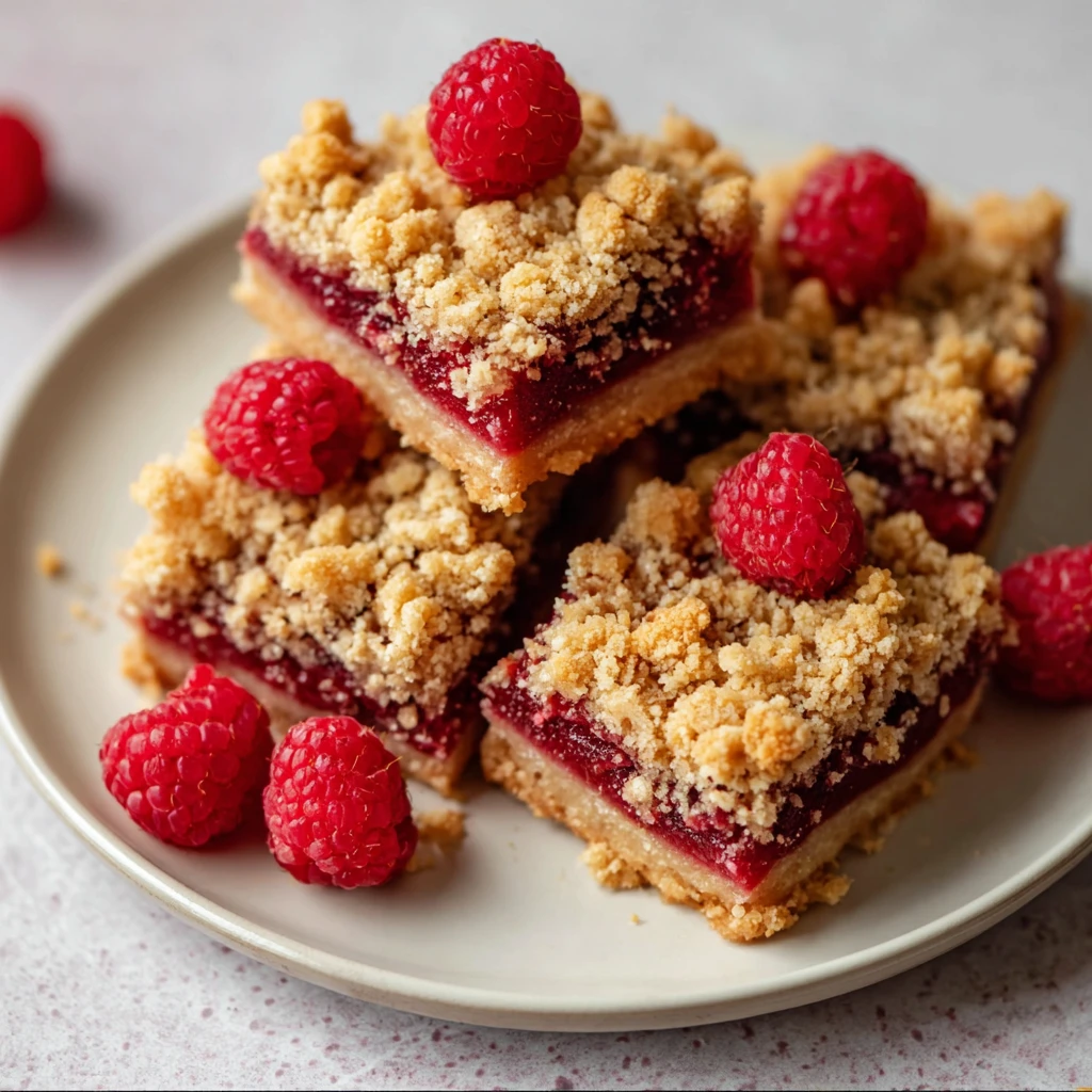 Raspberry Jam Oat Bars