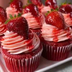 Strawberry Glazed Pink Velvet Cupcakes: 8 Pretty Bakery Tips