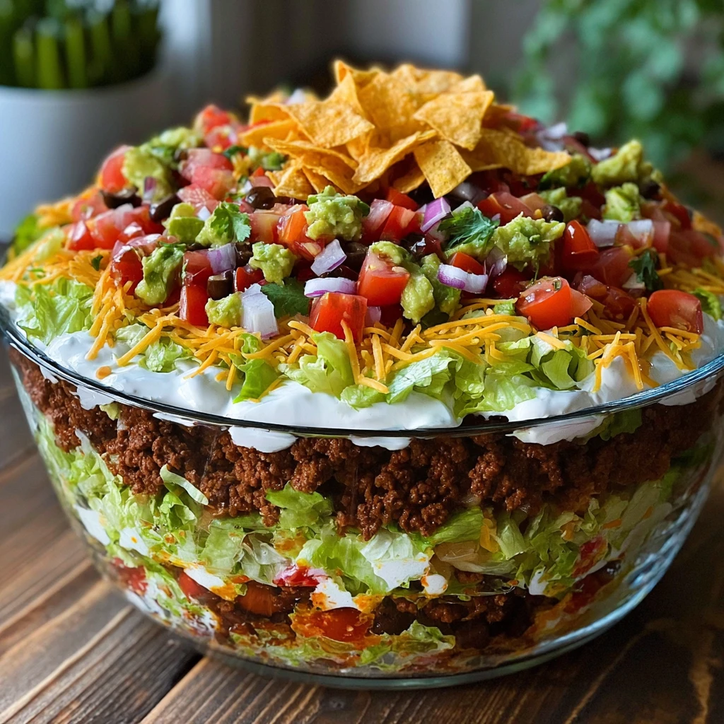 The Ultimate Seven Layer Taco Salad
