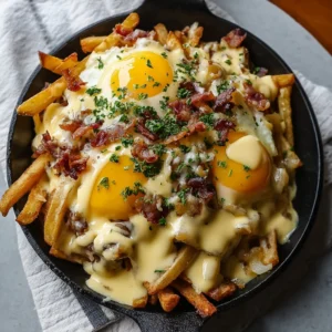 Ultimate Breakfast Poutine with Creamy Hollandaise Magic