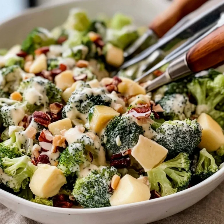 Broccoli Salad with Turkey Gouda and Apples