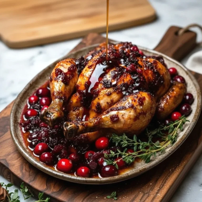 Cranberry Maple Roast Chicken