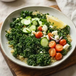 Fresh Healthy Kale Quinoa Salad