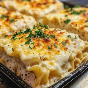 GARLIC PARMESAN CHICKEN LASAGNA ROLL-UPS