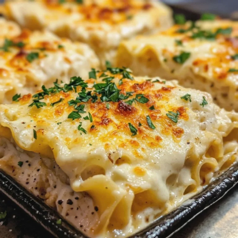garlic parmesan chicken lasagna roll-ups