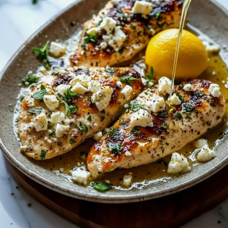 Greek Chicken with Lemon and Feta
