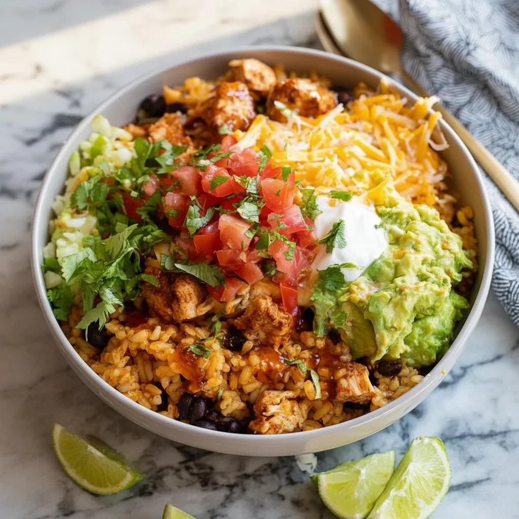 Instant Pot 20 Minute Chicken Burrito Bowls