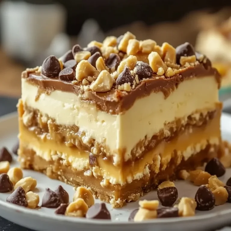 No-Bake Peanut Butter Lasagna