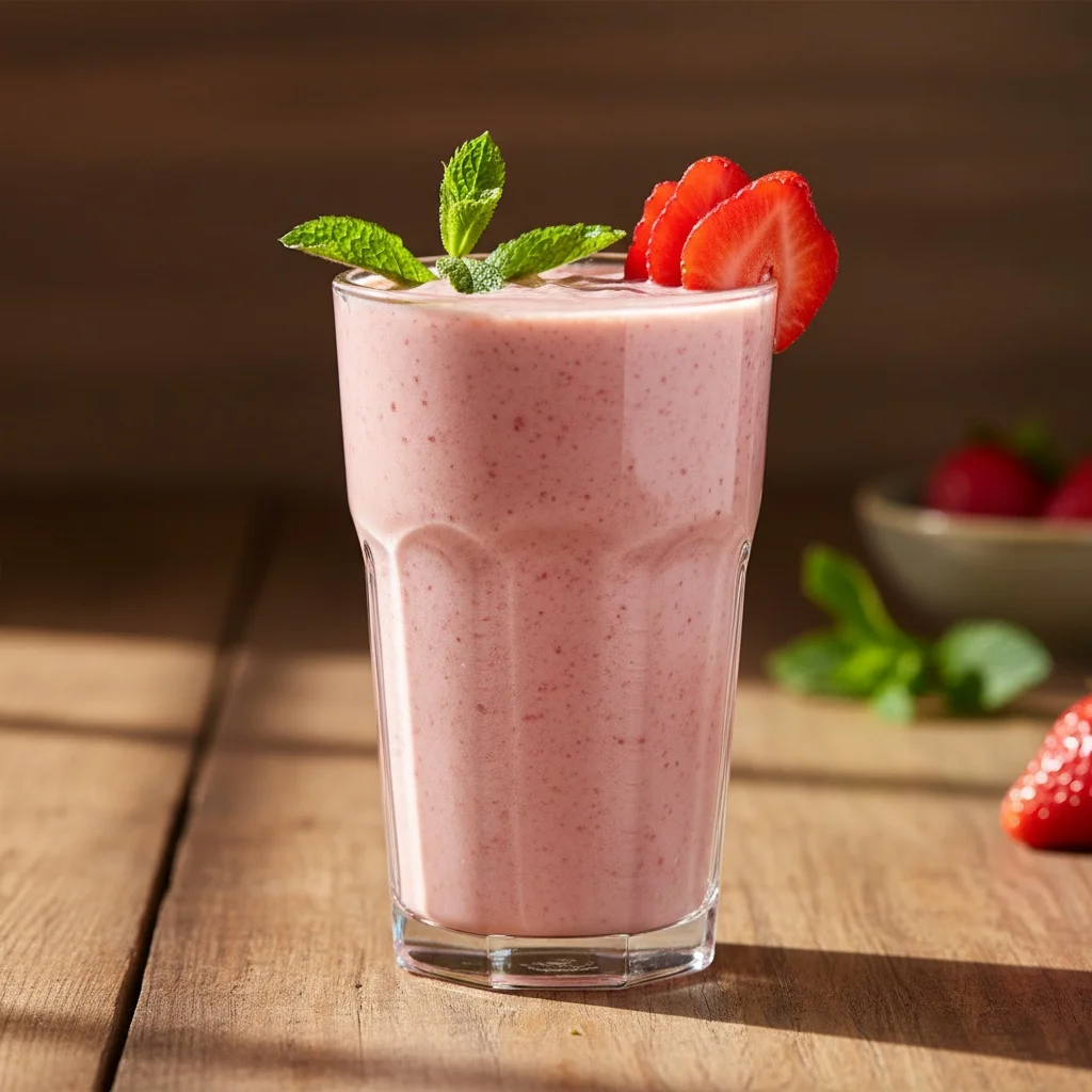 perfecte aardbeiensmoothie