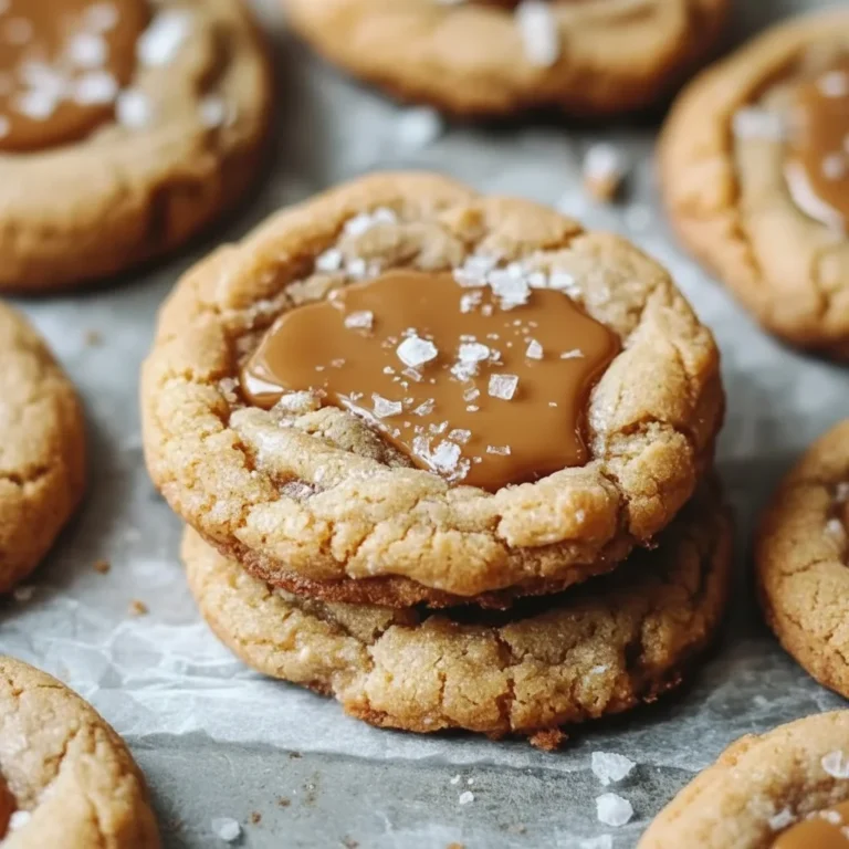 salted caramel cookies