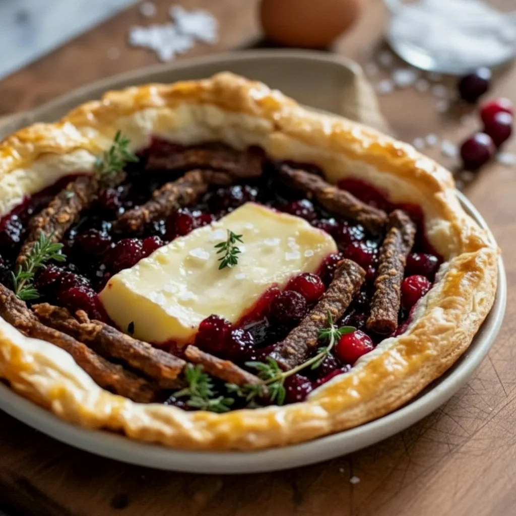 Savory Cranberry Brie Tart