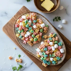 Soft Marshmallow Colorful Cereal Treats