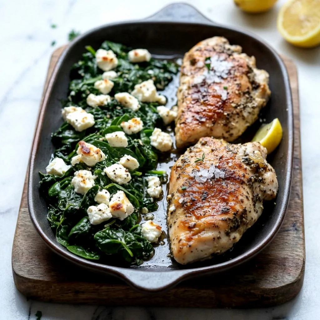 Spinach and Feta Baked Chicken