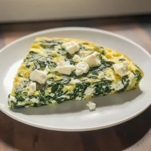 Spinach Frittata with Feta & Easy and Affordable