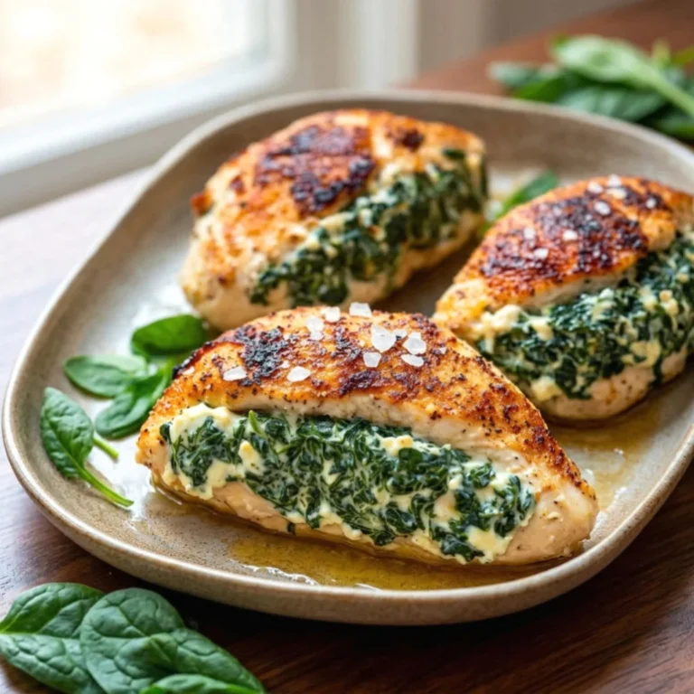 Spinach Stuffed Chicken Breasts