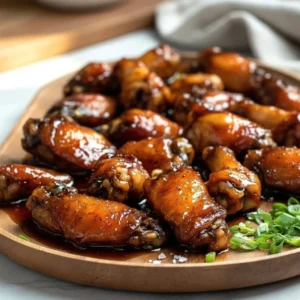 Sticky Maple Apple Chicken Wings