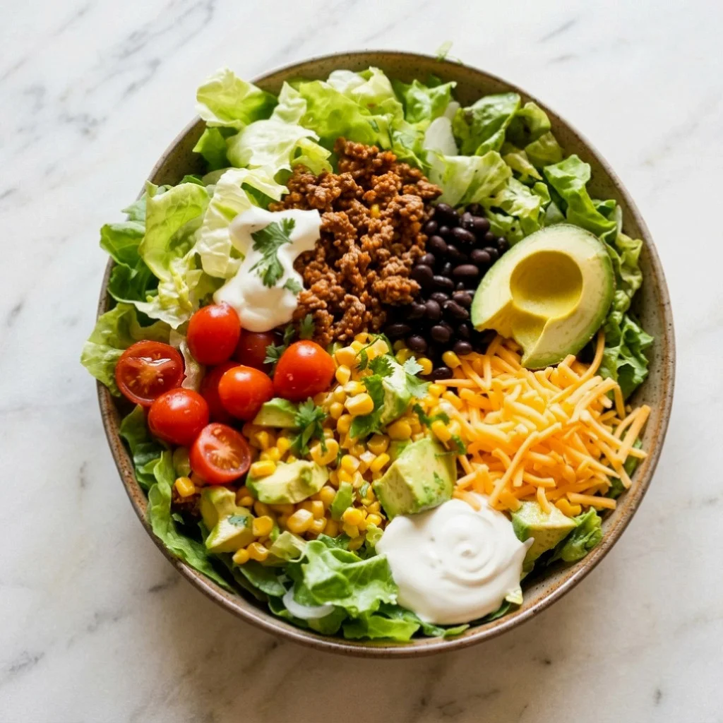Turkey Taco Salad Bowls