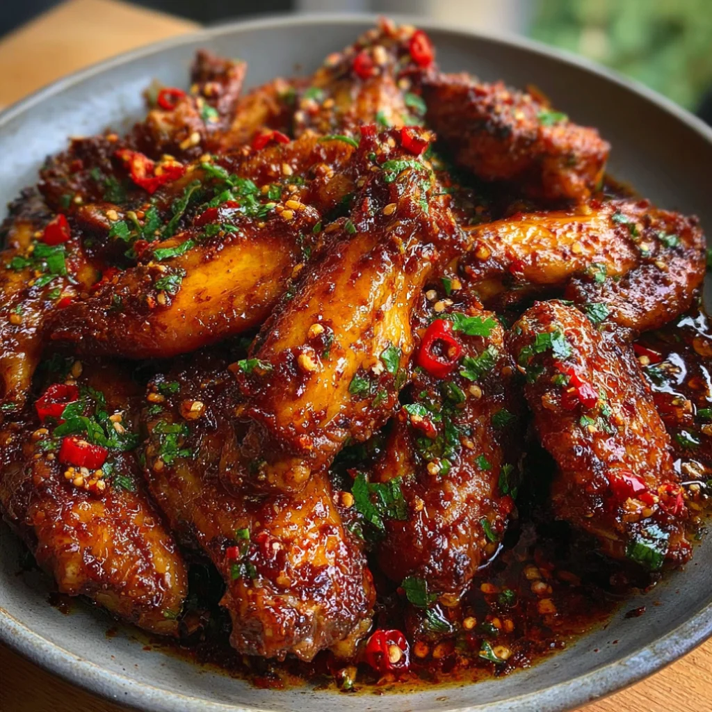 Chili Oil Chicken Wings
