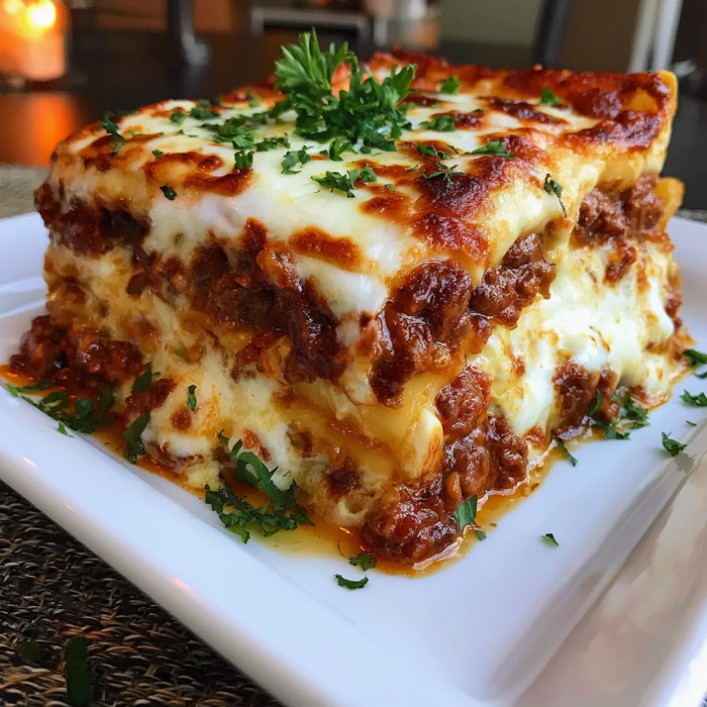Creamy Beef Lasagna