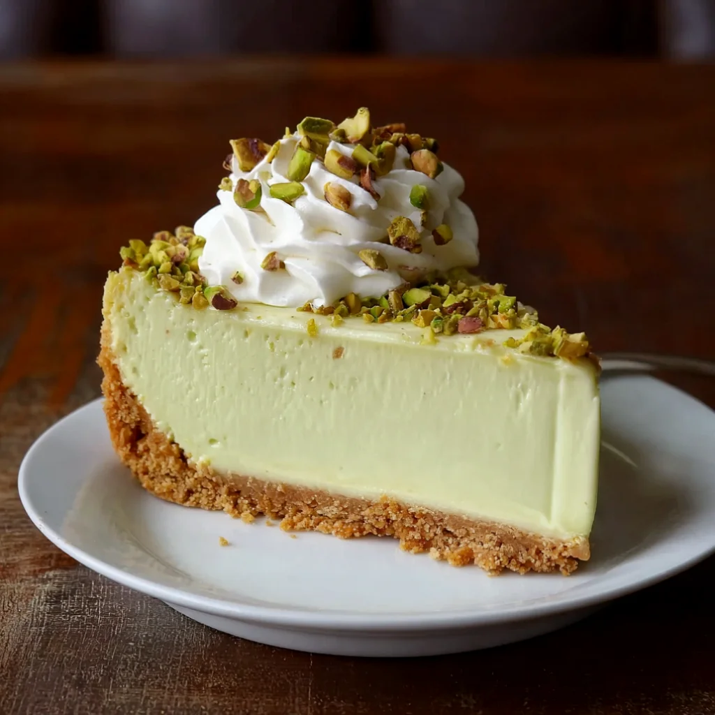 Creamy Pistachio Cheesecake - creamy-pistachio-cheesecake-with-graham-cracker-cr-3