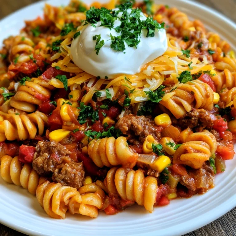 Crockpot Taco Pasta