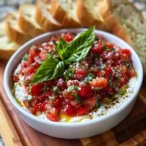 Fresh Bruschetta Dip & Simple and Refreshing Recipe