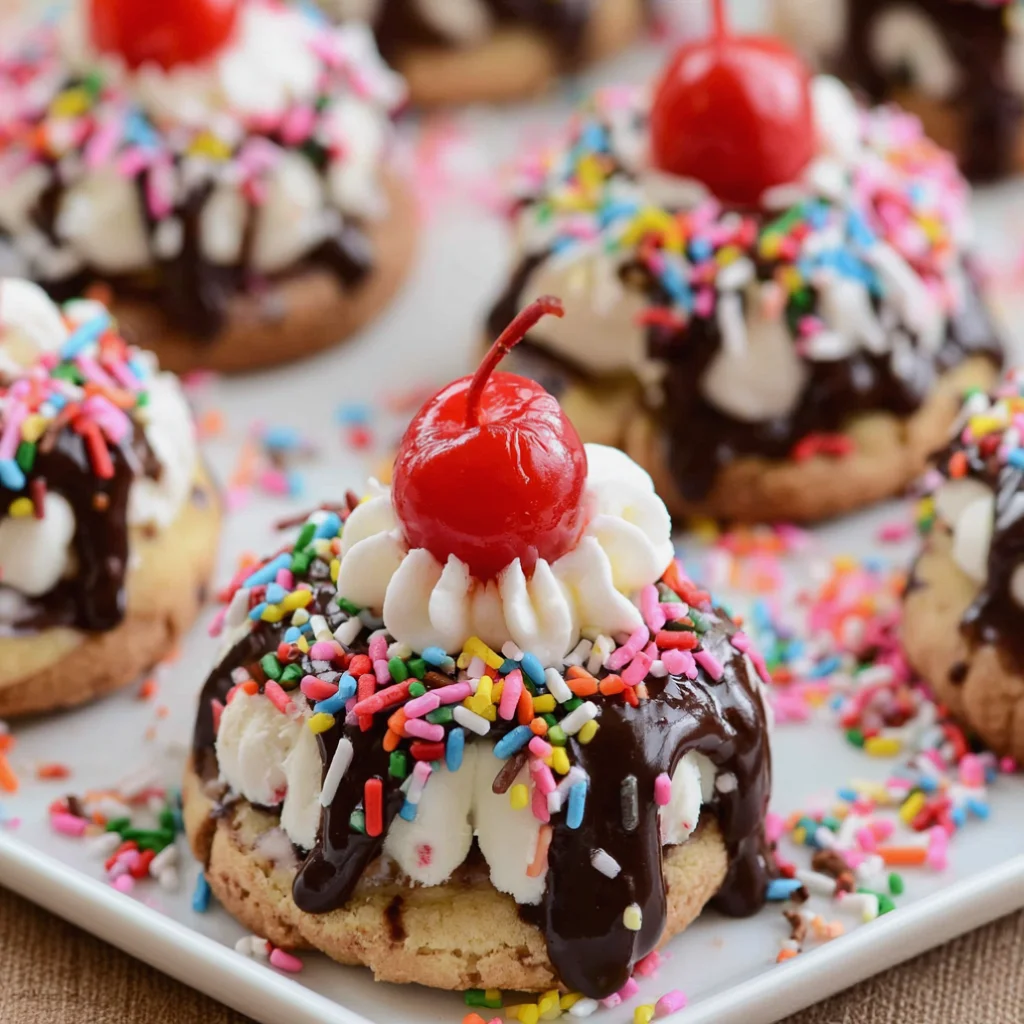 Fun Ice Cream Sundae Cookies