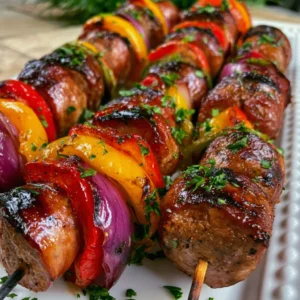 Grilled Sausage Kabobs