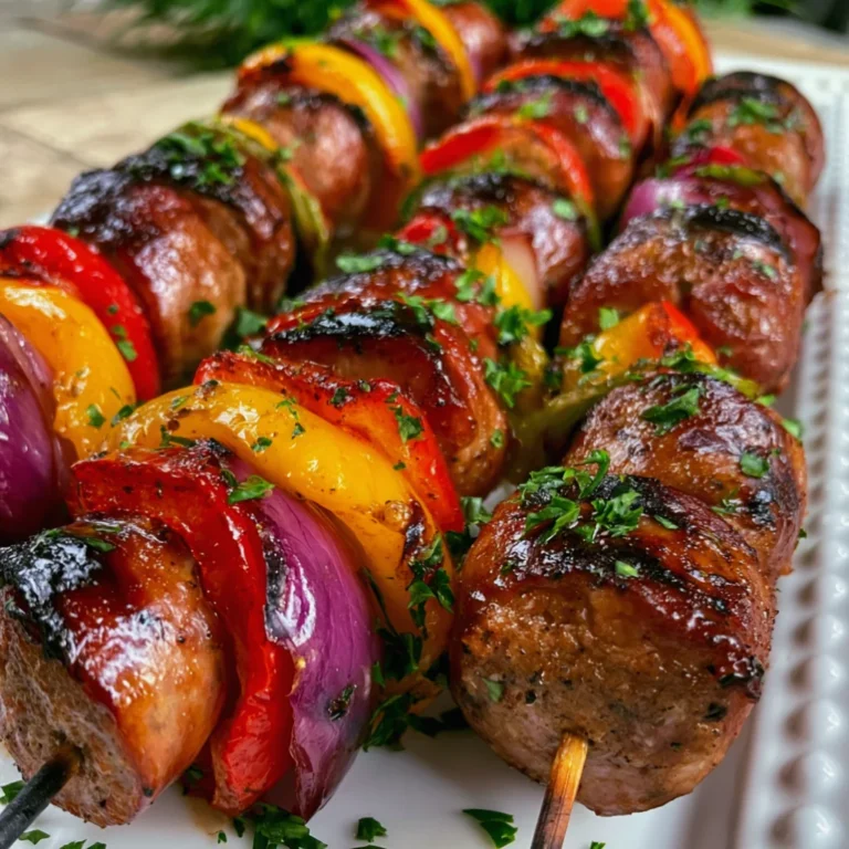 Grilled Sausage Kabobs
