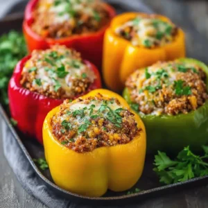 High-Protein Easy Stuffed Bell Peppers – Your Healthy Weeknight Hero