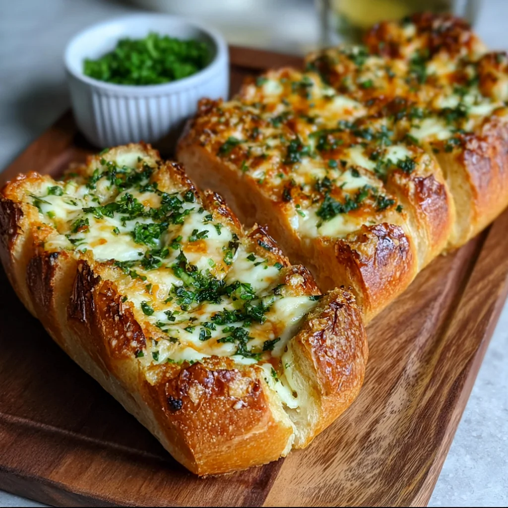 Homemade Korean Cream Cheese Garlic Bread