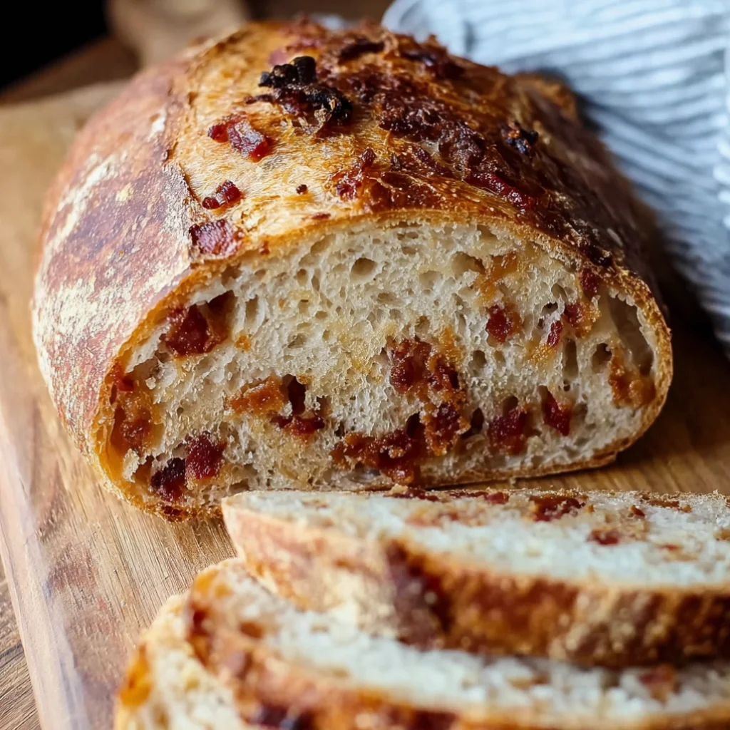 Chipotle brown sugar bacon sourdough bread