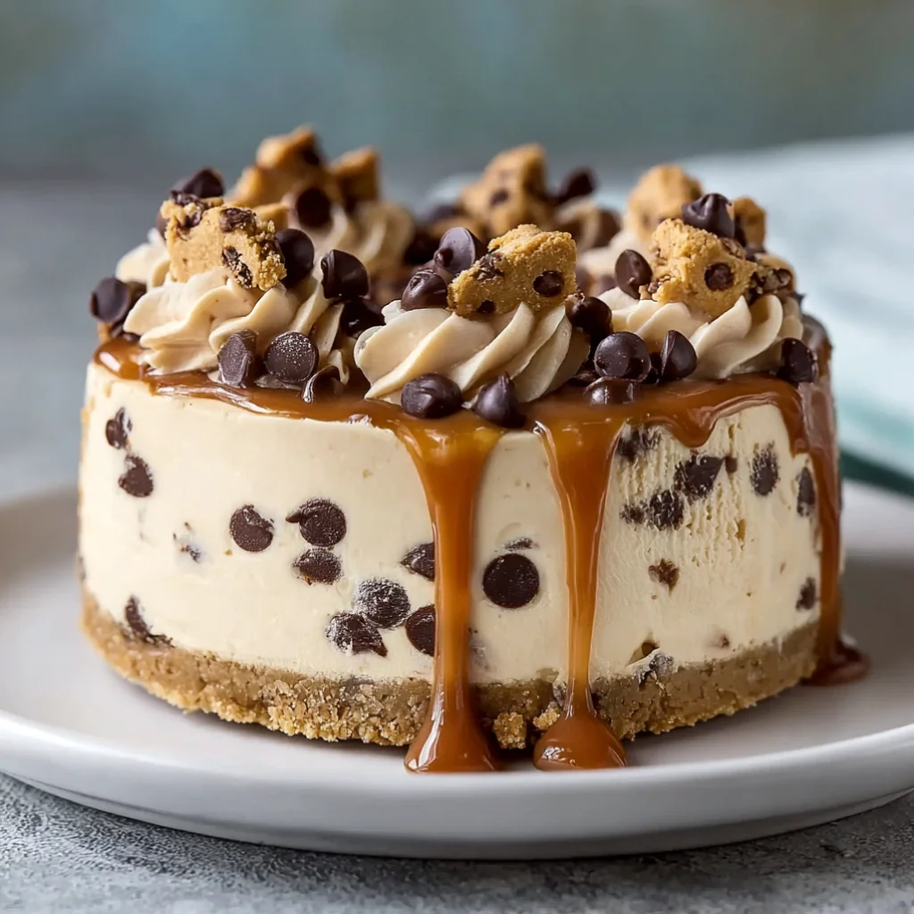 No-Bake Cookie Dough Cheesecake - no-bake-cookie-dough-cheesecake-a-decadent-dream-c-3