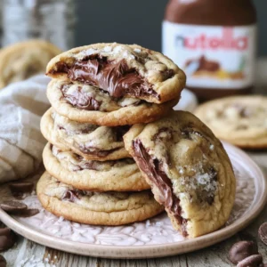Nutella Stuffed Chocolate Chip Cookies Recipe for Ultimate Indulgence